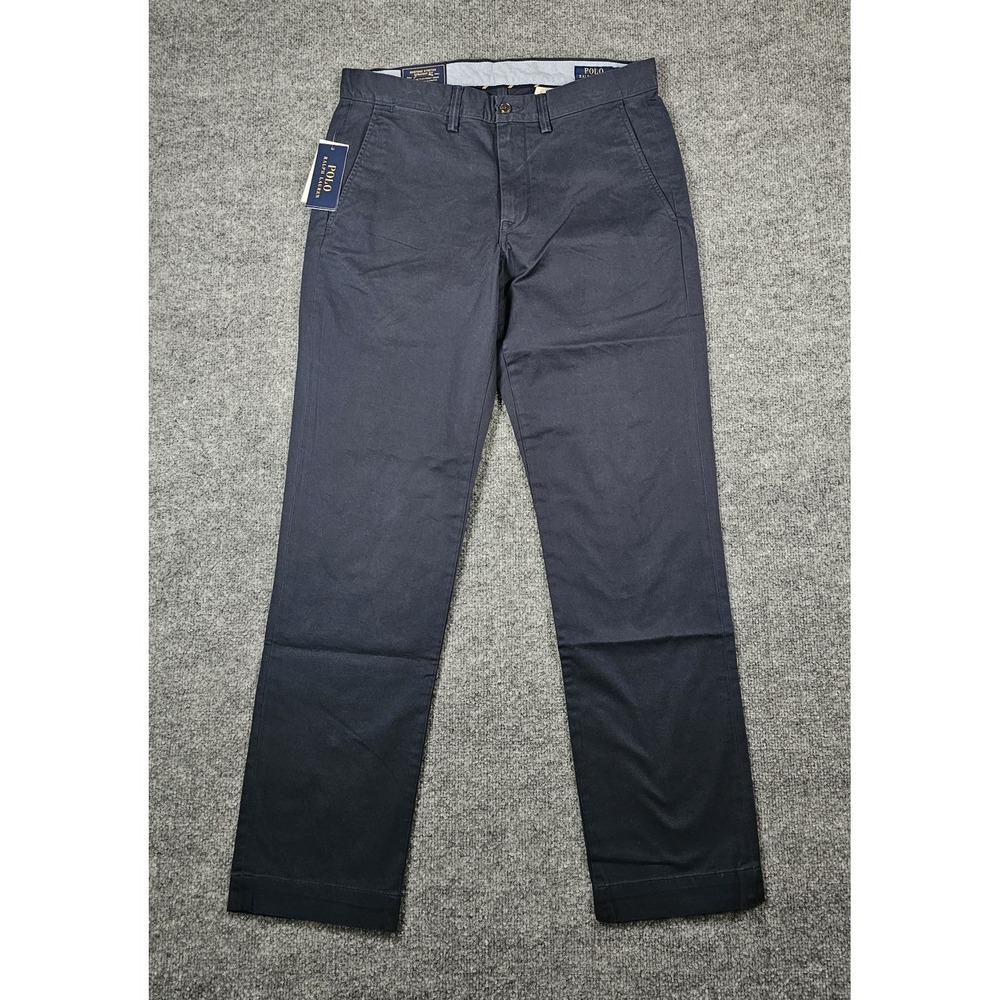 Polo Ralph Lauren Bedford Stretch Straight Leg Pant Size 32x32 Ink Blue